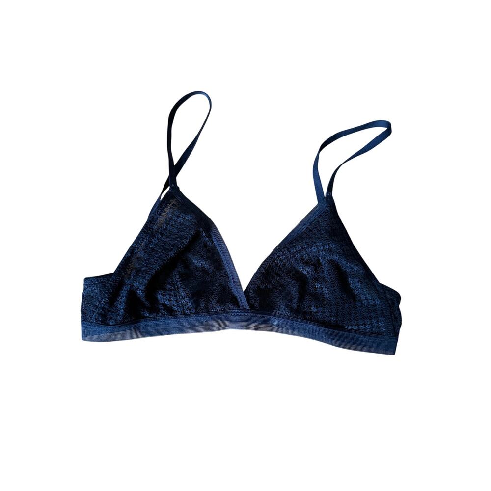 Madewell black‎ lace bralette